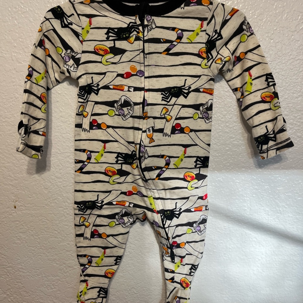 Old Navy Halloween Spider Print Kids Footie